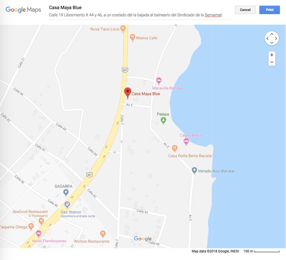 Casa Maya Blue Ξενοδοχείο Bacalar Εξωτερικό φωτογραφία